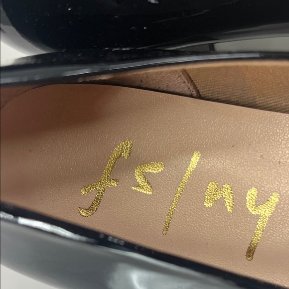 New French Sole Black Patent Leather Trance Pumps in Black Size 9 - Picture 11 of 12